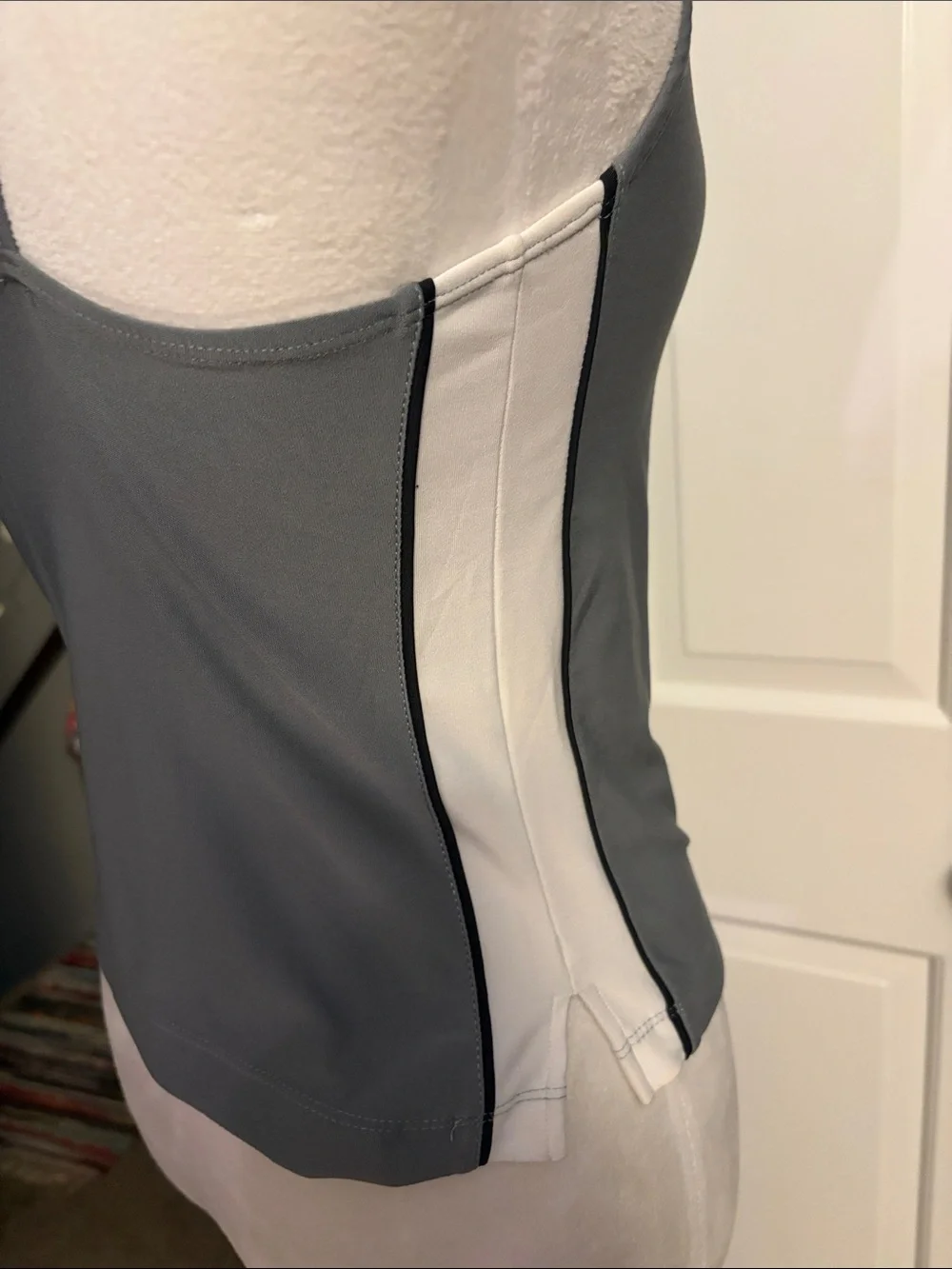 Nike Women's Charcoal Slim Fit Tank Top with Swoosh